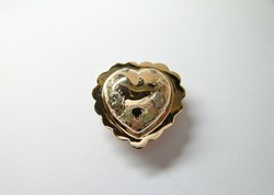 COEUR TRADITIONNEL DE SAVOIE DECOR ET COLLERETTE 18K