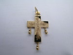 CROIX TRADITIONNELLE DE SAVOIE DU BEAUFORTIN PAMPILLES  18K