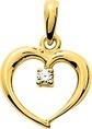 PENDENTIF COEUR ET OXYDE DE ZIRCONIUM