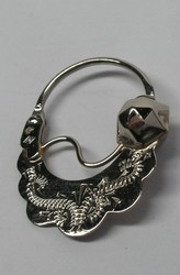 CREOLES TRADITIONNELLES DE SAVOIE FESTONS BOULES OR 18K
