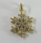 PENDENTIF FLOCON ET DIAMANTS