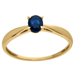 BAGUE SAPHIR OR JAUNE 18 CARATS