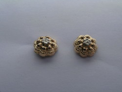 BOUCLES TRADITIONNELLES DE SAVOIE BOUTON FLORAL   750/000