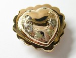 COEUR TRADITIONNEL SAVOIE AVEC DECORS OR ROSE 18K