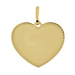 pendentif coeur avec tour diamant