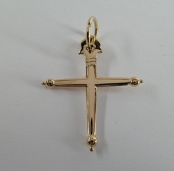 CROIX PLATE DE SAVOIE OR ROSE 18 CA