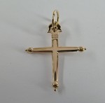 CROIX PLATE DE SAVOIE OR ROSE 18 CA